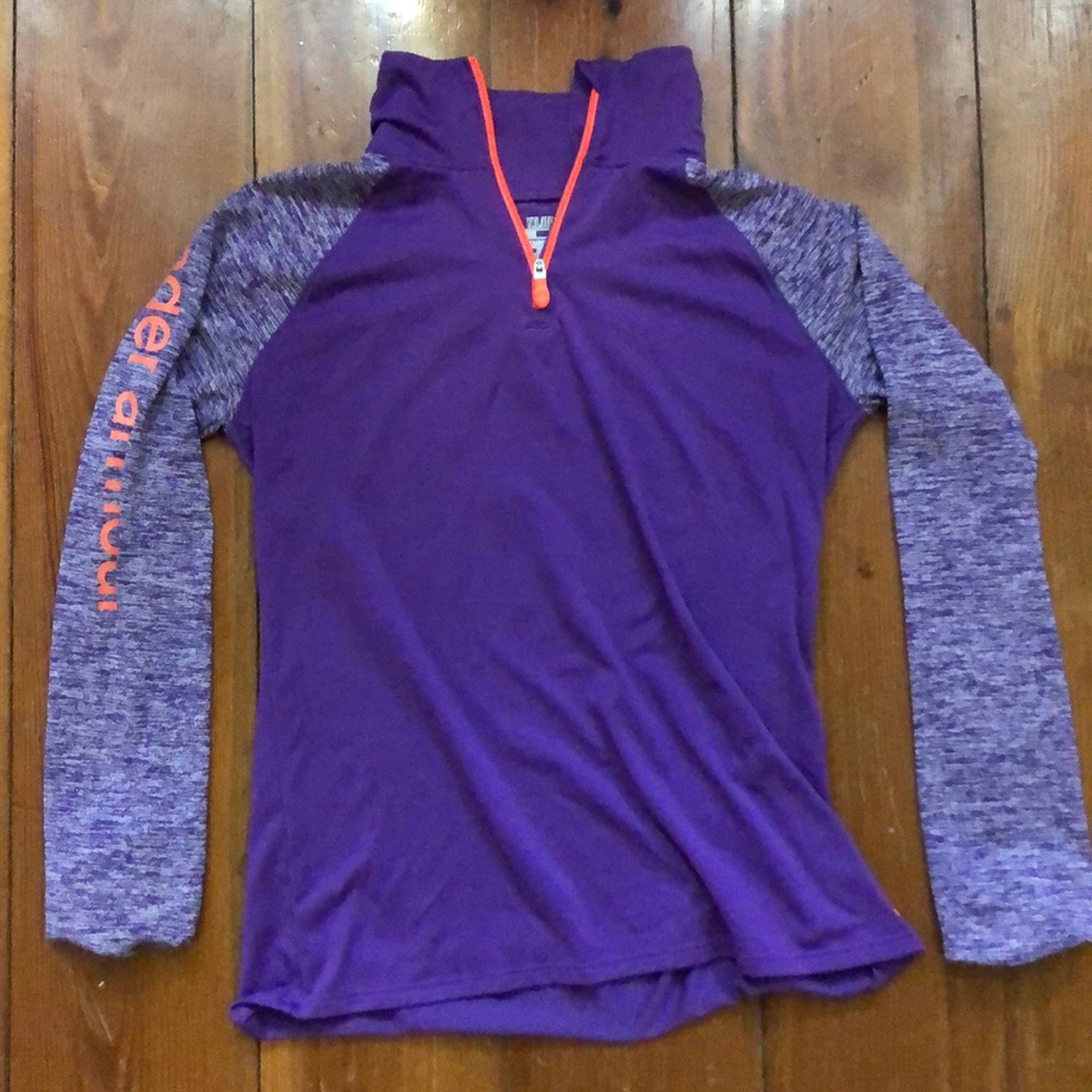 Purple Under Armour running light long sleeve